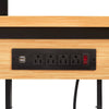 Versatile Rolling Workbench with Pegboard and Outlets
