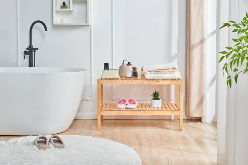 Birch Shoe Storage Bench - Sturdy & Stylish Organizer for Any Space