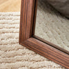 Elegant Wood Grain Full-Length Mirror