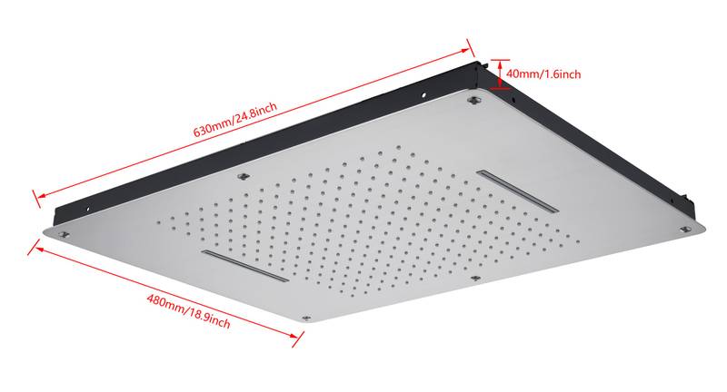 LuxRain Shower Head - Multi-Function Ceiling Mount for Ultimate Bathing Experience