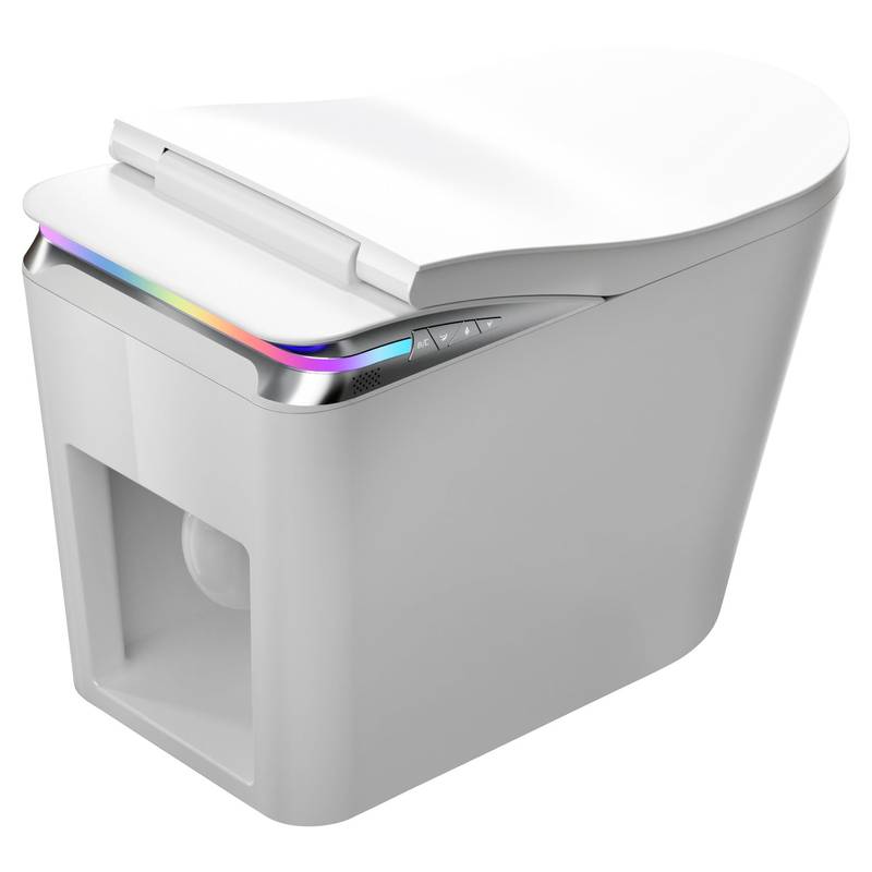 SmartGlow Toilet: Touchless Comfort & Control