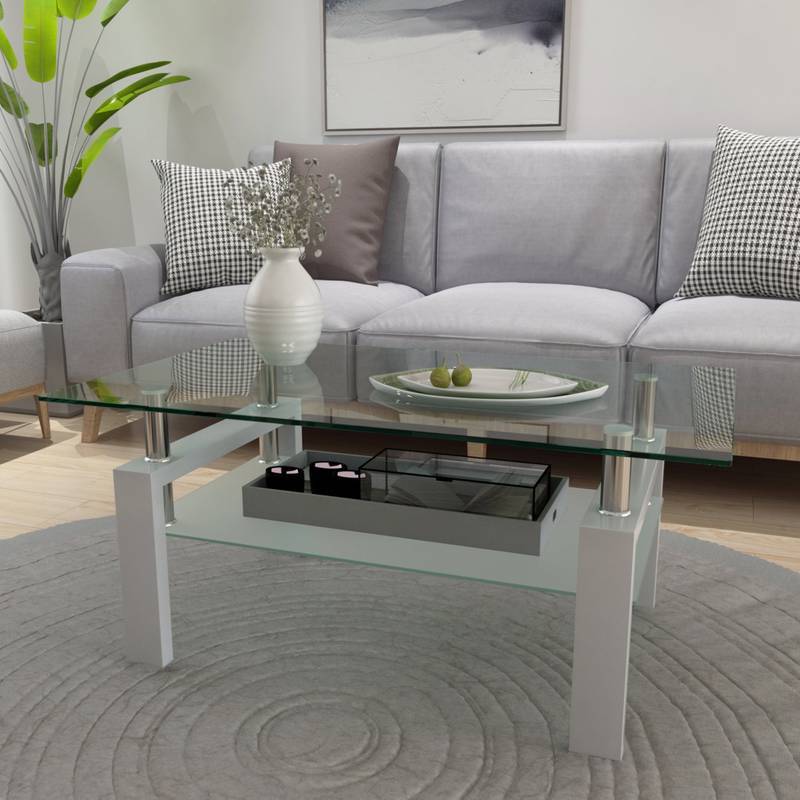 Chic White Coffee Table for Modern Living Rooms
