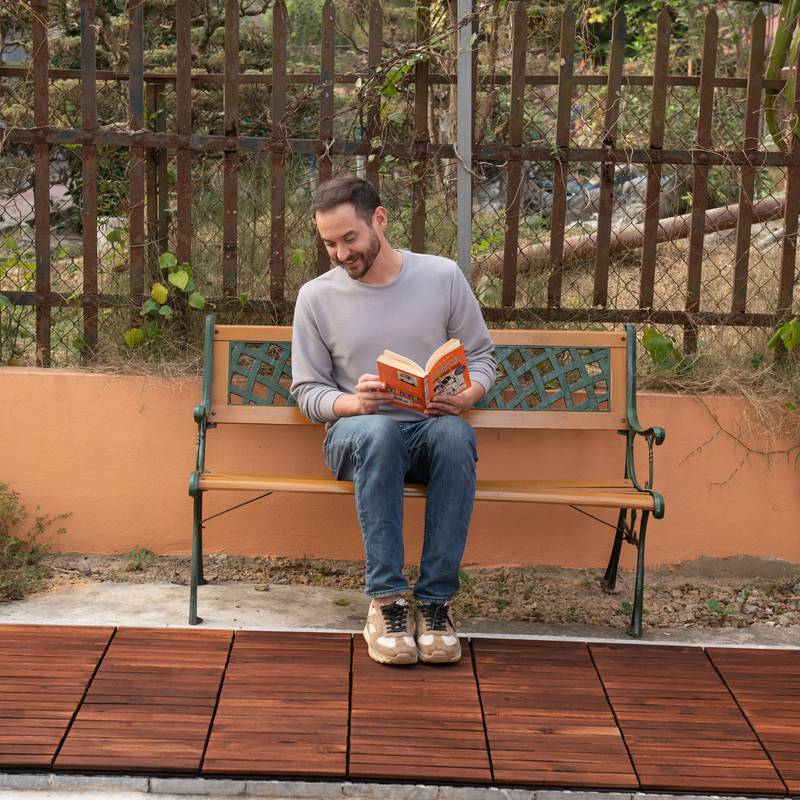 Acacia Interlocking Deck Tiles - Stylish Outdoor Flooring