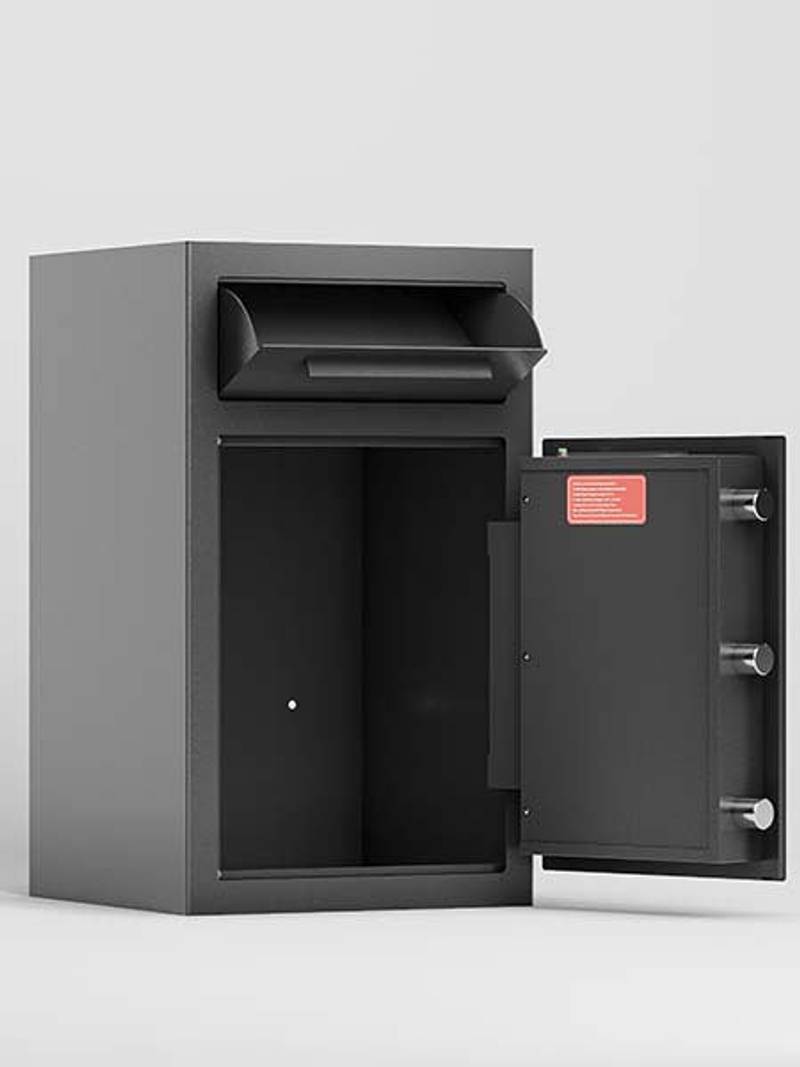Secure Drop Safe Box with Silent Deposit and Digital Lock