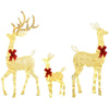 Shimmering Christmas Reindeer Family Set