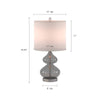 Curvy Glass Table Lamps - Set of Two