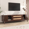 Chic Rattan TV Stand - Modern Farmhouse Style