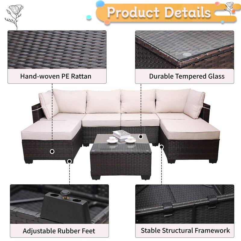 Cozy Calypso Outdoor Sofa & Table Set