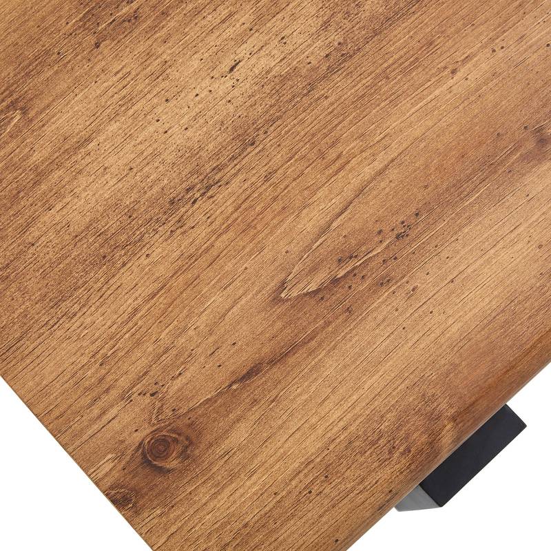 Chic Rustic Coffee Table with Metal Legs