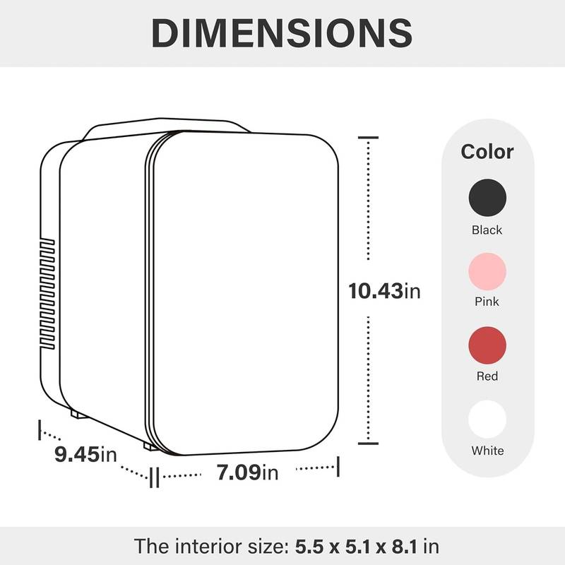 Chic Pink Mini Fridge – Cool & Warm Your Essentials!