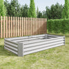 Shiny Silver Garden Bed for Fresh Greens