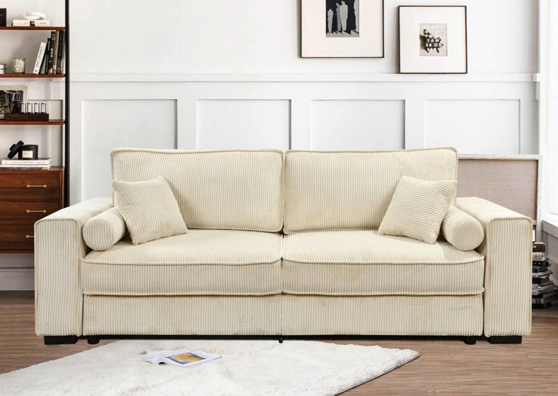 Cozy Modern Sofa Bed with Hidden Storage
