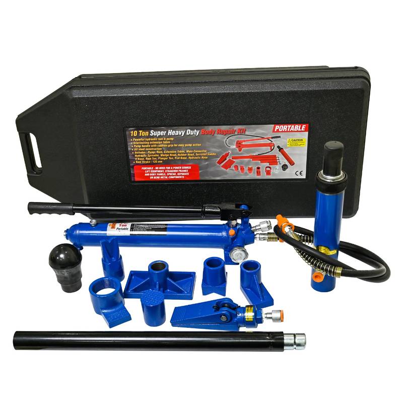 Portable Power: Hydraulic Gear in Bold Black & Blue