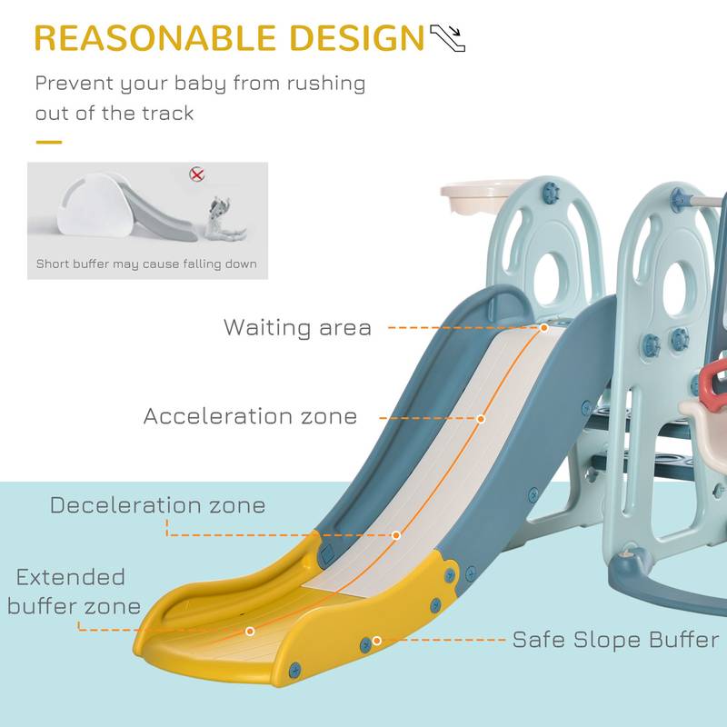 Fun & Safe Toddler Playset: Slide, Swing & Shoot!