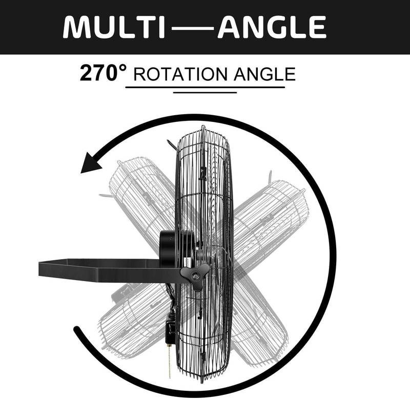 Powerful Wall-Mount Fans - Perfect for Workspaces and Outdoors!