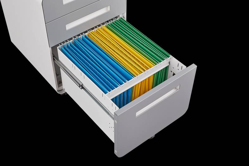 Rolling File Organizer: Stylish & Sturdy Storage Solution for Your Office