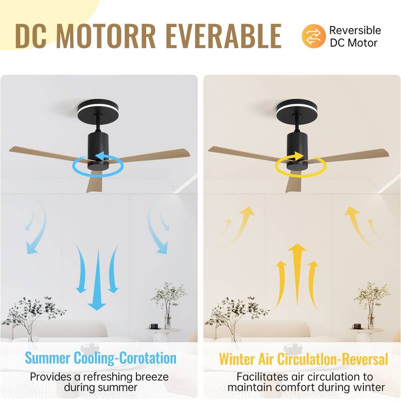 WhisperCool LED Ceiling Fan with Remote