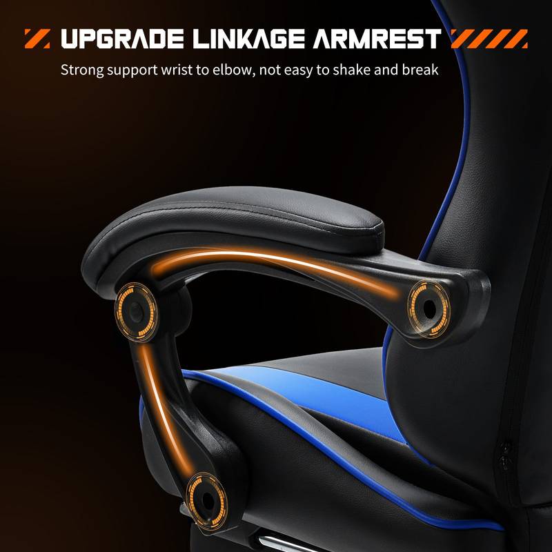 Ultimate Comfort Gamer Chair with Footrest