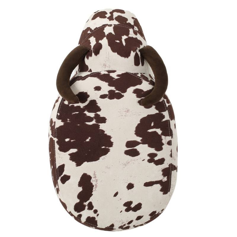 Cozy Cow Ottoman: Adorable Velvet Foot Stool for Any Space