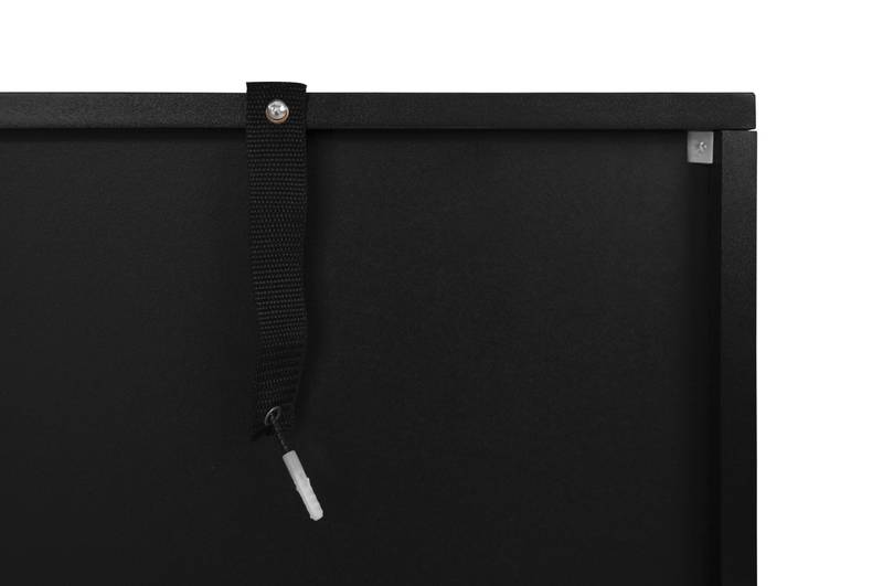 Stylish 3-Door Storage Cabinet with Custom Shelving