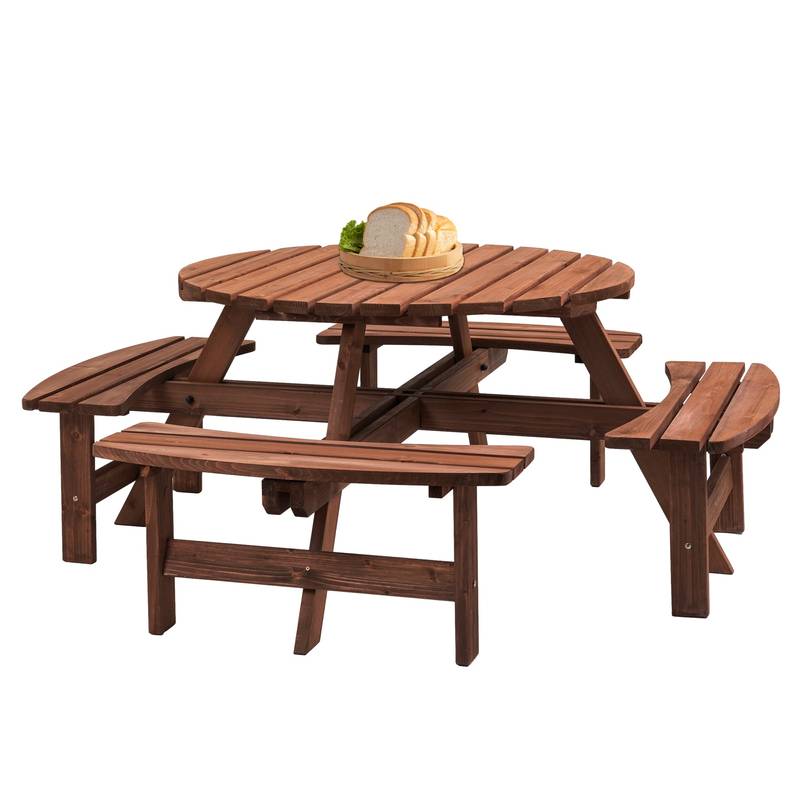 Spacious Wooden Picnic Table for Outdoor Fun