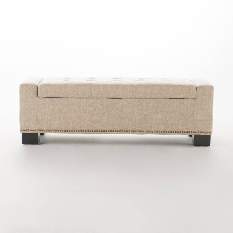 Chic Studded Storage Ottoman