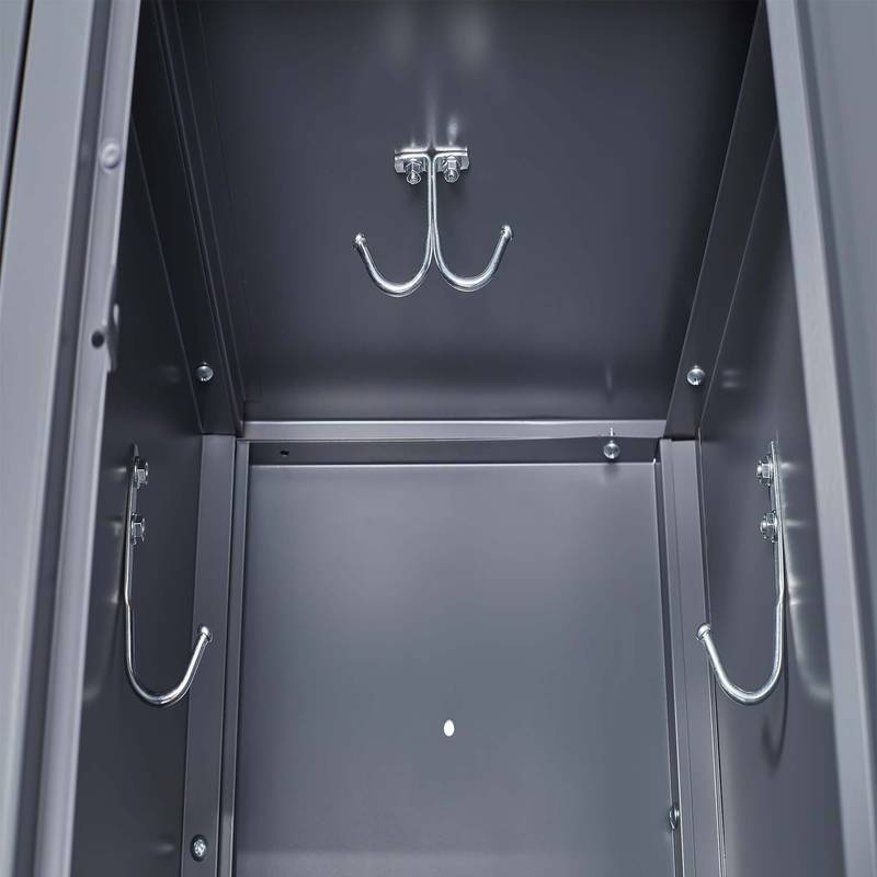 Stylish Gray Locker Storage for Home, Gym & Office