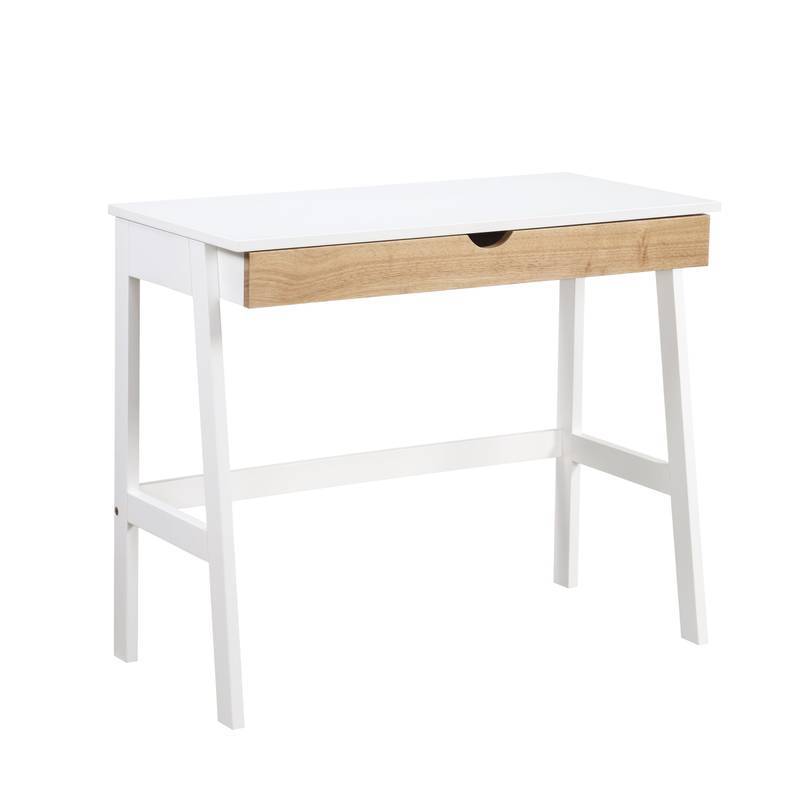 Chic White & Natural Hilton Desk