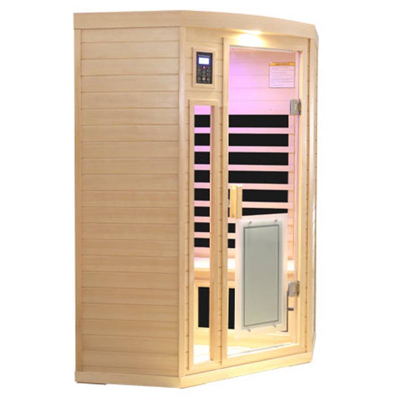 Cozy Corner Sauna with Low EMF & Heating Panel