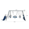 Adventure Swing Set for Kids - Six Fun Functions & Cozy Net Swing!
