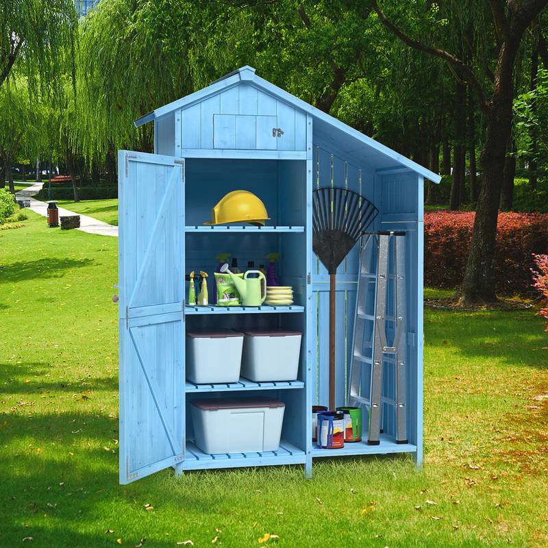 Tiffany Blue Garden Tool Shed with Waterproof Roof