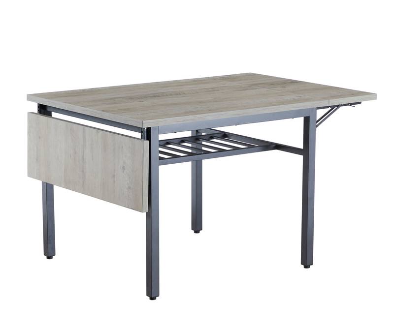 Cozy Foldable Dining Table in Grey