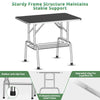 Foldable Dog Grooming Table with Adjustable Arm and Storage Tray