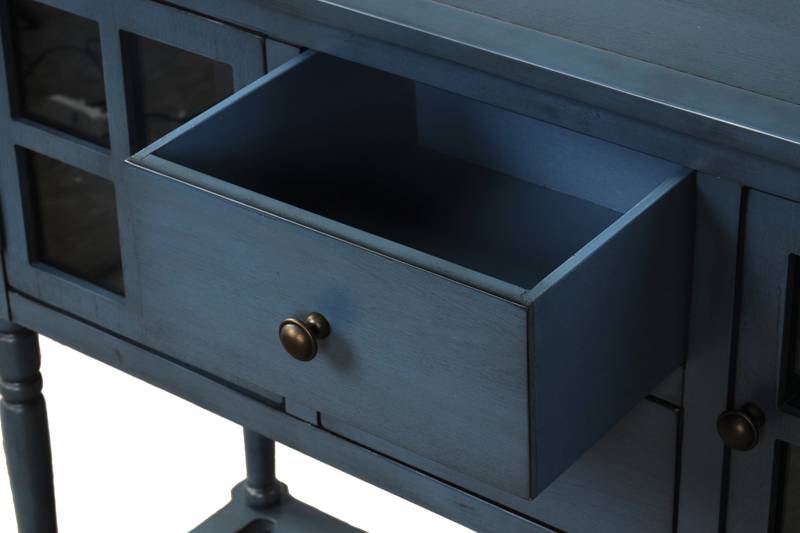 Charming Navy Farmhouse Console Table