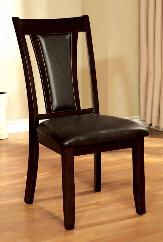 Chic Duo Kitchen Chairs in Dark Cherry & Espresso
