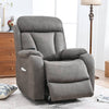 CozyLift Recliner Sofa - Comfort for Seniors in Dark Gray