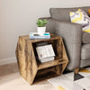 Charming Hexagon Wooden Side Table