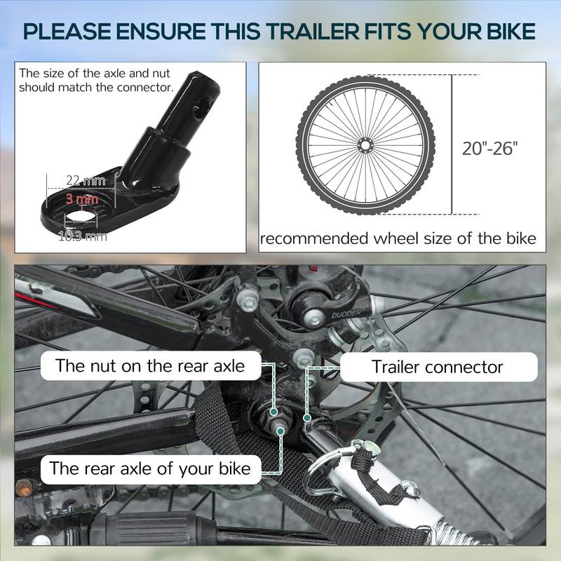 Heavy-Duty Bike Cargo Trailer - Foldable and Versatile