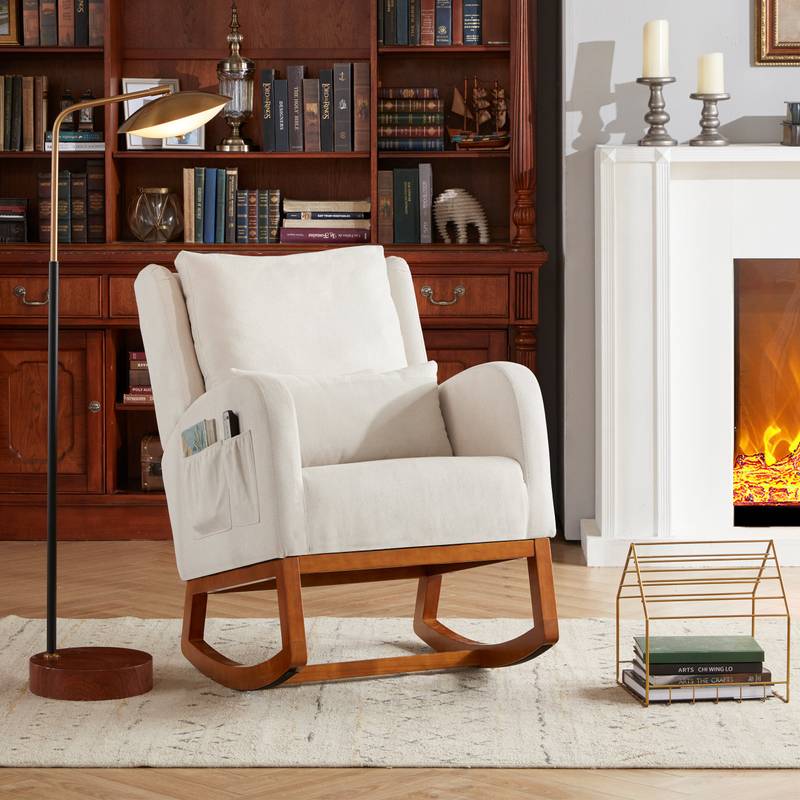 Cozy Glide Rocking Chair with Pockets