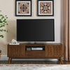 Chic Fluted TV Stand with Storage