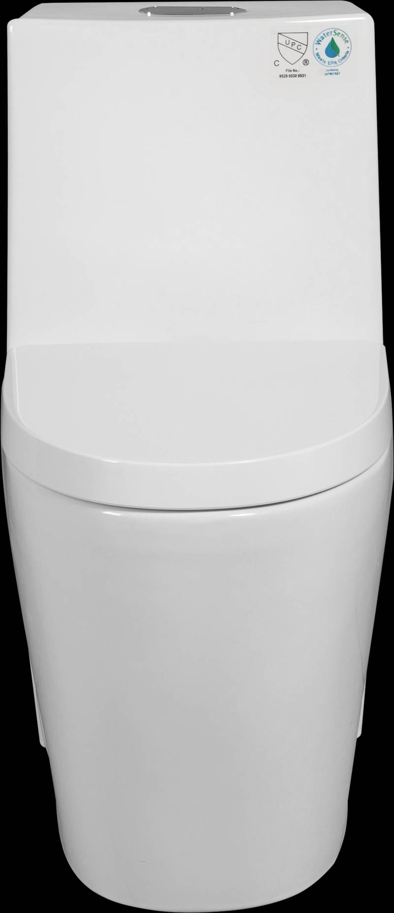 Eco-Friendly Comfort Height Toilet with Soft Close Seat – Glossy White