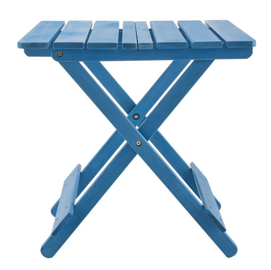 Cozy Blue Folding Patio Table