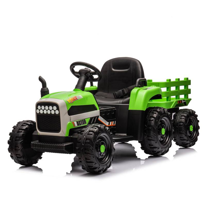 Electric Adventure Tractor with Trailer for Kids