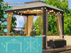 Cozy Retreat Gazebo with Bug Net & Sunshade