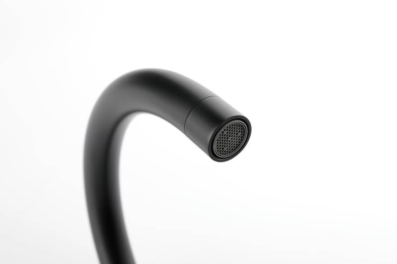 Sleek Matte Black Freestanding Bathtub Faucet with Handheld Shower