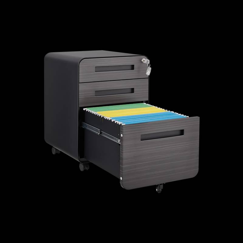 Versatile Mobile File Cabinet with Easy Glide Wheels