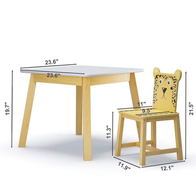 Animal Fun Kids' Table & Chair Set