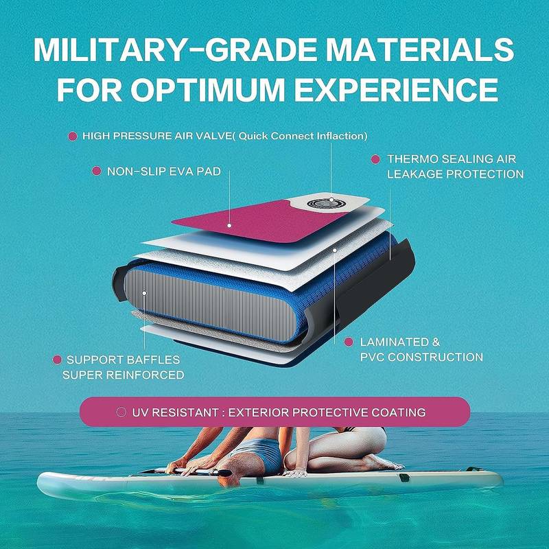 Pink Adventure Paddle Board – The Ultimate Inflatable SUP for Everyone!