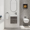 Elegant Wall-Mounted Vanity with Soft-Close Cabinet and Sleek Sink