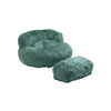 ChillNest Bean Bag Chair with Ottoman - Relax in Style! (Mint Green)